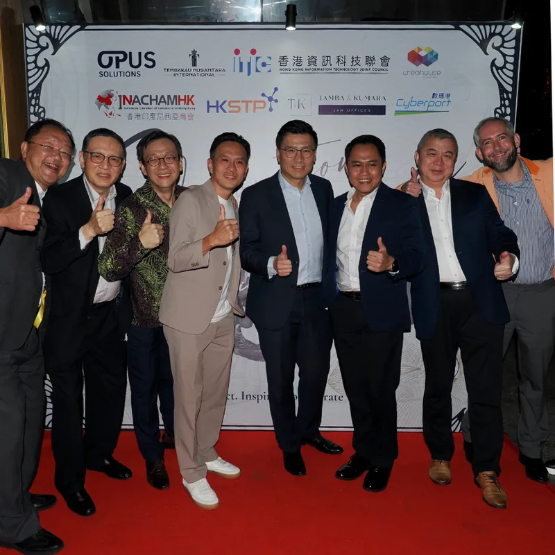 Guests on the red carpet at the Opus Innovation Soiree in Jakarta